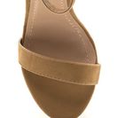 Incaltaminte Femei CheapChic Simple Statement Chunky Velvet Heels Camel