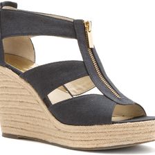 Michael Kors Damita Wedge Navy Canvas