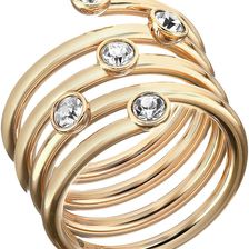 Michael Kors Brilliance Swirl Ring Gold/Clear 2