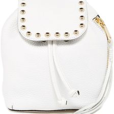 Rebecca Minkoff Micro Unlined Leather Backpack WHITE