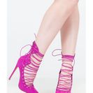 Incaltaminte Femei CheapChic Eclectic Slide Lace-up Pointy Heels Purple