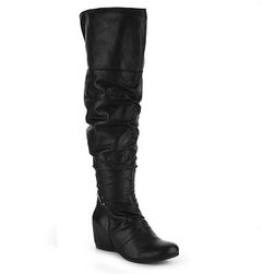 Incaltaminte Femei Bare Traps Valry Over The Knee Boot Black