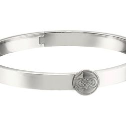 Cole Haan Logo Hinge Bangle Light Rhodium