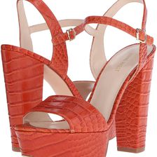 Nine West Carnation Red Orange Croco