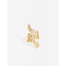 Bijuterii Femei CheapChic Leaf Stone Swirl Ring Met Gold