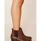 Incaltaminte Femei Forever21 Faux Leather Chelsea Booties Dark brown