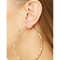 Bijuterii Femei Forever21 Spiral Hoop Earrings Gold