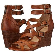 Incaltaminte Femei Frye Rain Strappy Wedge Brown Washed Smooth Vintage
