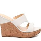 Incaltaminte Femei Ivanka Trump Hotty Lizard Wedge Sandal White