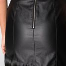 Fustă din imitaţie de piele 