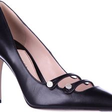 Gucci Pumps High Heel Buttons Malaga Black