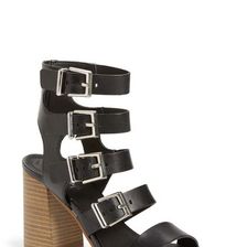 Incaltaminte Femei Shellys London Joey Block Heel Sandal Women BLACK LEATHER