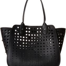 LOVE Moschino Perforated Tote Black