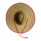 Accesorii Femei San Diego Hat Company RSL5556 Rush Straw Lifeguard w Band and Chin Cord Hot Pink