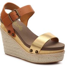 Incaltaminte Femei Flogg Lola Wedge Sandal CognacGold