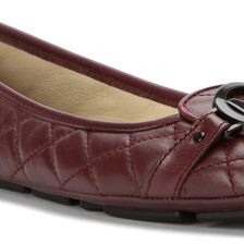 Michael Kors Fulton Moccasin Merlot Quilted Nappa