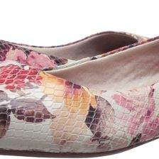 Rockport Total Motion Adelyn Ballet Pink Floral Leather