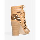 Incaltaminte Femei CheapChic Server Cocktail Nights Bootie Cognac