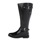 Incaltaminte Femei rsvp Faye Extra Wide Calf Black PU