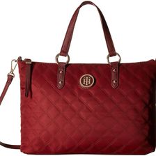 Tommy Hilfiger TH Quilted - Convertible Top Zip Shopper Cabernet