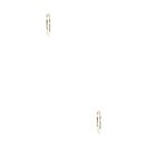 Bijuterii Femei GUESS Gold-Tone Flat Logo Hoop Earrings no color