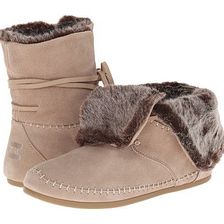 Incaltaminte Femei TOMS Zahara Bootie Oxford Tan Suede Faux Hair