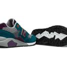 Incaltaminte Femei New Balance Womens Elite Edition 580 Mykonos Blue with Grey Purple Magic