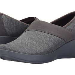 Incaltaminte Femei Crocs Busy Day Heathered Asymmetrical Wedge Dark Grey