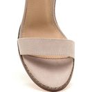 Incaltaminte Femei CheapChic Single Strap Minded Faux Suede Heels Beige