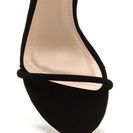 Incaltaminte Femei CheapChic Triple The Fun Faux Nubuck Heels Black