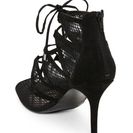 Incaltaminte Femei Nine West Black Adriatic Mesh Lace Up Sandals Black