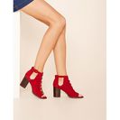 Incaltaminte Femei Forever21 Faux Suede Cutout Booties Rust