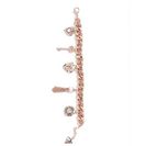 Bijuterii Femei GUESS Rose Gold-Tone and White Link Charm Bracelet rose gold
