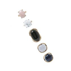 Bijuterii Femei Forever21 Faux Stone Statement Ring Set Antique goldmulti