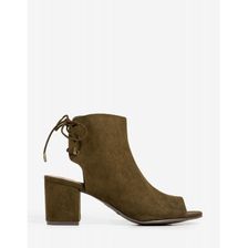 Incaltaminte Femei CheapChic Talk The Talk Bootie Olive