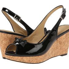 Trotters Allie Black Soft Patent Leather/Soft Nappa Leather