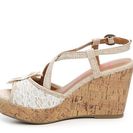 Incaltaminte Femei Jellypop Shimmy Wedge Sandal NudeWhite