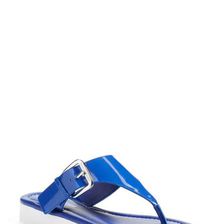 Incaltaminte Femei Donald J Pliner Leni Flip Flop Women COBALT PATENT LEATHER