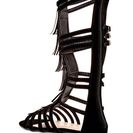 Incaltaminte Femei Top Guy Long Fringe Gladiator Sandal BLACK