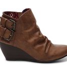 Incaltaminte Femei Blowfish Bug Wedge Bootie Cognac Faux Leather