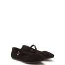 Incaltaminte Femei CheapChic Perfectly Polished Faux Nubuck Flats Black