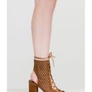 Incaltaminte Femei CheapChic Holey One Perforated Faux Suede Booties Mocha