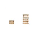 Bijuterii Femei Forever21 Rhinestone Cutout Ring Set Goldclear