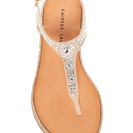 Incaltaminte Femei Chinese Laundry Gracious Embellished Thong Sandal SAND MICRO