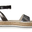 Incaltaminte Femei LOVE Moschino Shiny Espadrille Sandal BlackSilver