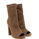 Incaltaminte Femei CheapChic Let It Be Chunky Peep-toe Booties Taupe