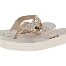 Incaltaminte Femei Michael Kors Gage Flip Flop Vanilla