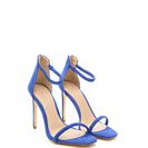 Incaltaminte Femei CheapChic Just One Faux Suede Ankle Strap Heels Blue