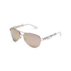 Accesorii Femei GUESS Chain Aviator Sunglasses gold