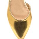 Incaltaminte Femei CheapChic Make It A Point Metallic Flats Gold